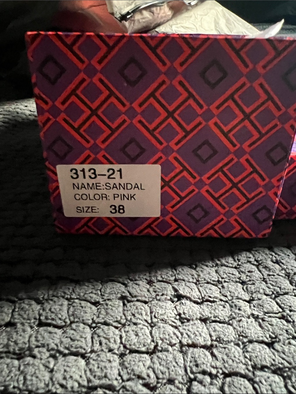 Tory Burch Metallic Rose Gold Cutout Logo Thong Sandal - Picture 3 of 9
